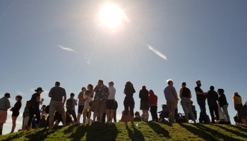 Spectators at Gas Works Park for 2017 solar eclipse