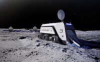 Illustration: Interlune harvester on the moon