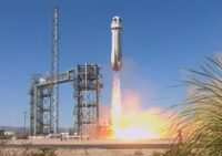 Blue Origin New Shepard launch in West Texas