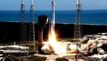 Atlas V launch with Starliner capsule