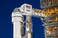 Boeing Starliner on pad